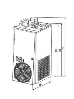   CWP 300 Green Line Vízhűtő 180-200 l/h kapacitássaal (6 körös)