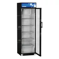   LIEBHERR (FKDv 4213) - Fekete üvegajtós hűtőszekrény - 403 literes, 600 × 687 × 2010 mm