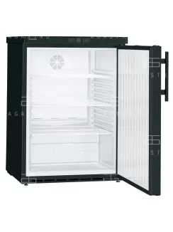   LIEBHERR (FKUv 1610) - Fekete teleajtós hűtőszekrény - 135 literes, 600 × 615 × 830 mm