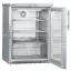 LIEBHERR (FKUv 1663) - Pult alá helyezhető rozsdamentes üvegajtós hűtő - 148 literes, 600 × 615 × 830 mm