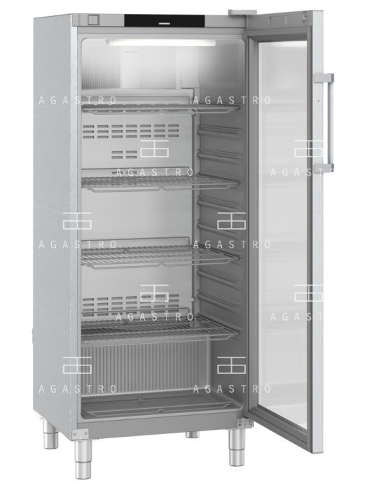 LIEBHERR (FRFCvg 5511) - Üvegajtós rozsdamentes hűtőszekrény - 600 literes, 747 × 769 × 1818 mm