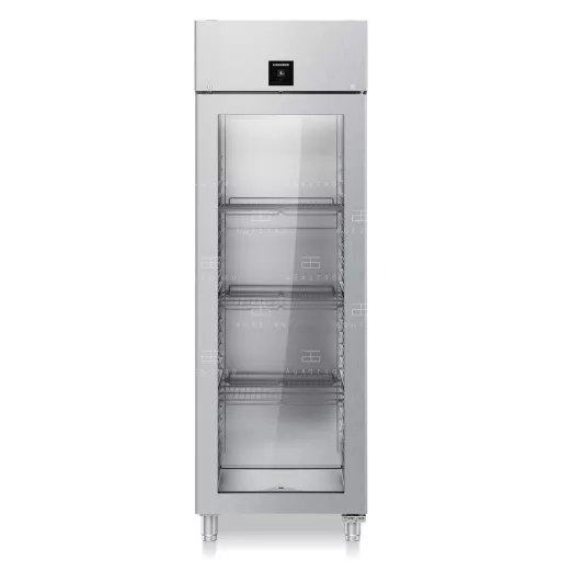 LIEBHERR (FRPSvg 6511) - Üvegajtós rozsdamentes hűtőszekrény - 625 literes, 697×867×2115 mm