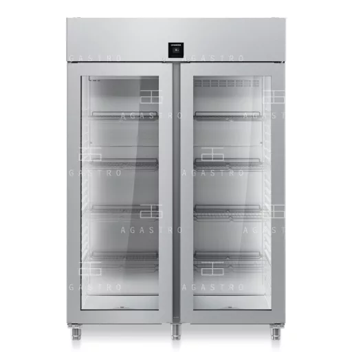 LIEBHERR (FRPSvh 1412) - Üvegajtós rozsdamentes hűtőszekrény - 1414 literes, 1427×867×2115 mm