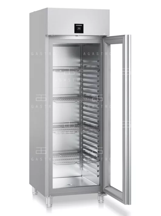 LIEBHERR (FRPSvh 6511) - Üvegajtós rozsdamentes hűtőszekrény - 625 literes, 697×867×2115 mm
