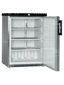   LIEBHERR (GGUesf 1405) - Fagyasztószekrény rozsdamentes acél ajtóval - 143 literes, 600 x 615 x 830 mm