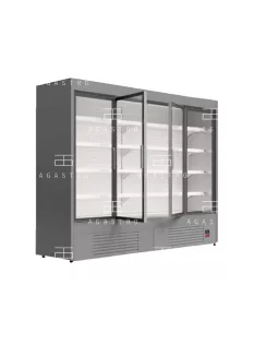   GRANDIS HGD 1.25/0.9 - Hűtött faliregál nyíló üvegajtóval- 1330 x 904 x 1990 mm, 3,37 m²
