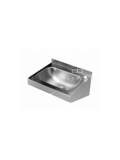   Fali kézmosó csaptelep nélkül, keskeny takaróborítással 400x320 mm