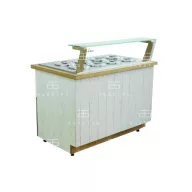   K-1 ML 4 MALAGA Fagylaltpult 4 tégelyes, (+30°C,55% Rh) -12 ... -18 °C