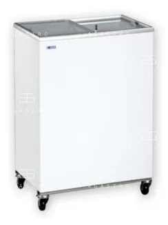   KH-CF100 SC Mélyhűtőláda csúszó üvegtetővel (+30°C, 55% Rh) -12 ... -22 °C, 0.15 kW