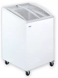   KH-CF100 SCEB - Mélyhűtőláda ferde, csúszó domború üvegtetővel - 100 literes, 570 x 570 x 897 mm