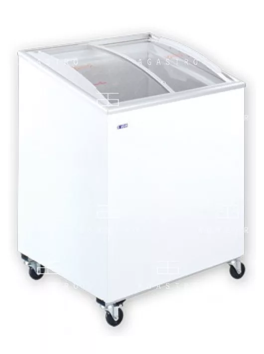 KH-CF200 SCEB Mélyhűtőláda ferde, csúszó domború üvegtetővel (+30°C, 55% Rh) -12 ... -22 °C
