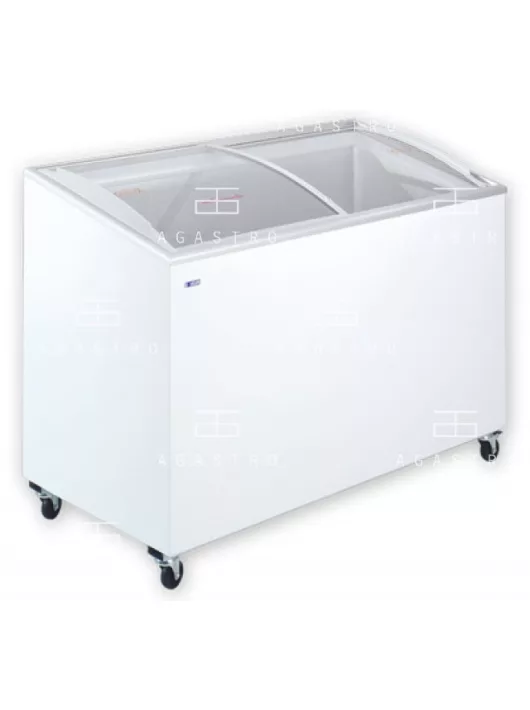 KH-CF500 SCE Mélyhűtőláda ferde, csúszó domború üvegtetővel (+30°C, 55% Rh) -12 ... -22 °C, 0.4 kW