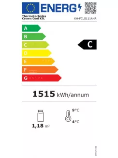 KH-CLS111ASA - Üvegajtós hűtővitrin - 803 liter