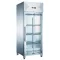 KH-GN650BTG Üvegajtós rozsdamentes fagyasztóvitrin - 650 literes, (+30°C, 55% Rh) -18 ...-22 °C, 0.495 kW