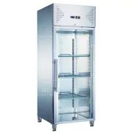   KH-GN650TNG - Üvegajtós rozsdamentes hűtővitrin - 650 literes, (+30°C, 55% Rh) +2 ... +8 °C, hűtéstartománnyal, 740 x 830 x 2010 mm, 0.21 kW