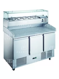KH-S903PZ - Pizzaelőkészítő asztal 3 ajtóval
