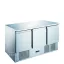 KH-S903TOP Hűtött munkaasztal 3 ajtóval - 1365 x 700 x 850 mm