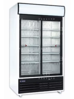   KH-VC1000 GDSCCA Csúszó üvegajtós hűtővitrin (+30°C, 55% Rh) +1 ... +10 °C, hűtéstartománnyal, 1000 x 742 x 2000 mm, 0.7 kW