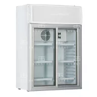   KH-VC100 GDCA Csúszó üvegajtós, felépítményes hűtővitrin - 100 literes, (+30°C, 55% Rh) +1 ... +10 °C hűtéstartománnyal,  650 x 405 x 940 mm