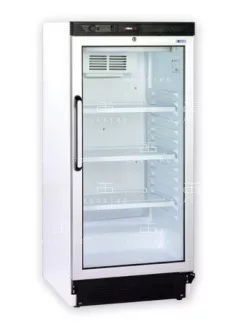   KH-VC220 GD Üvegajtós hűtővitrin (+30°C, 55% Rh) +1 ... +10 °C hűtéstartománnyal, 595 x 640 x 1310 mm