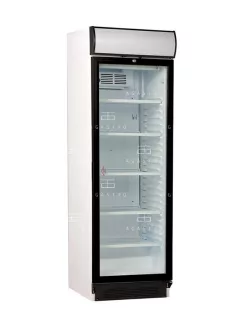   KH-VC374 GDCA Üvegajtós hűtővitrin (+30°C, 55% Rh) +1 ... +10 °C hűtéstartománnyal, 595 x 640 x 1980 mm, 0.37 kW