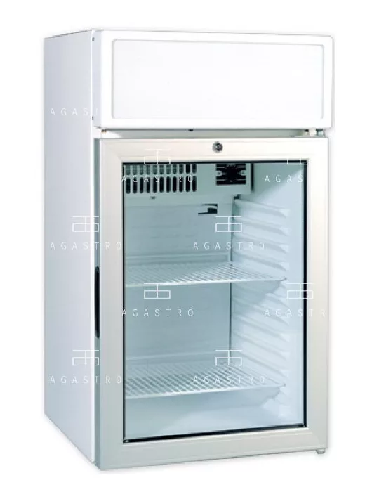 KH-VC95 GDCA - Felépítményes hűtővitrin - 85 literes, (+30°C, 55% Rh) +1 ... +10 °C hűtéstartománnyal, 480 x 520 x 840 mm, 0.21 kW