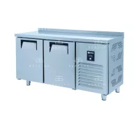   KHP-RC2SD INOX - 2 ajtós hűtött munkaasztal - 330 literes, 0.46 kW