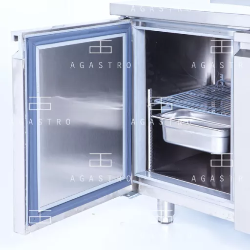 KHP-RC2SD INOX - 2 ajtós hűtött munkaasztal - 330 literes, 0.46 kW