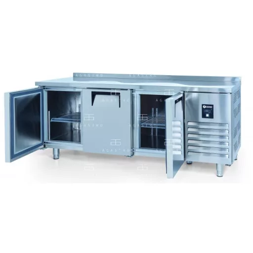 KHP-RC3SD INOX - 3 ajtós hűtött munkaasztal - 515 literes, 0.66 kW