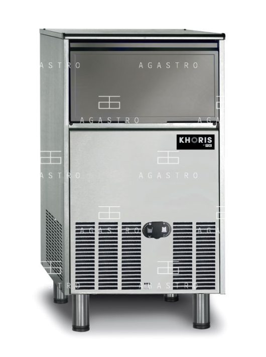 KHSCE105 - Szögletes alakú jégkockakészítő gép (beépített higiéniai rendszer)- 93kg/nap