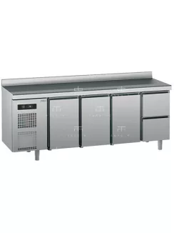   KUECA Hűtött munkaasztal hátsó felhajtással GN 1/1 (+40°C, 40% Rh) 0 ... +10 °C, 0.32 kW