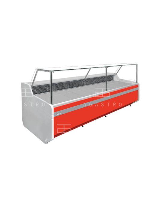 MODENA MODERN W 110 - Csemegepult felnyitható frontüveggel - ventilációs, 0,85 m² bemutatófelülettel