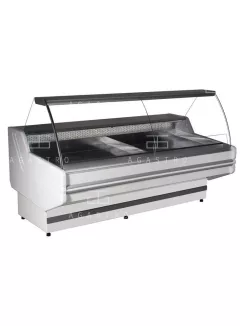   MODENA W 110 - Hajlított üvegű csemegepult- ventilációs, 0,85 m² bemutatófelülettel