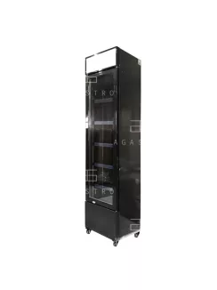   LGS-160F Üvegajtós hűtővitrin - 164 literes, 390 x 485 x 1880 mm
