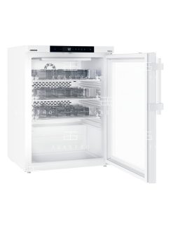   LIEBHERR (MKUv 1613-H63) - Gyógyszerészeti üvegajtós hűtőszekrény fiókokkal - 152 literes, 601 × 618 × 820 mm