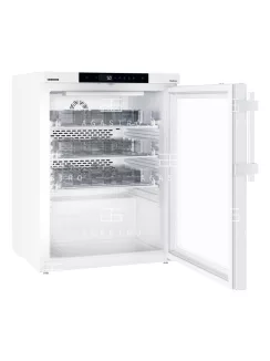   LIEBHERR (MKUv 1613-H63) - Gyógyszerészeti üvegajtós hűtőszekrény fiókokkal - 152 literes, 601 × 618 × 820 mm