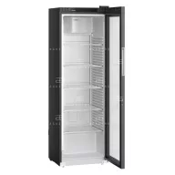   LIEBHERR (MRFvd 4011-744) - Fekete üvegajtós hűtőszekrény - 400 literes, 597 × 654 × 1884 mm
