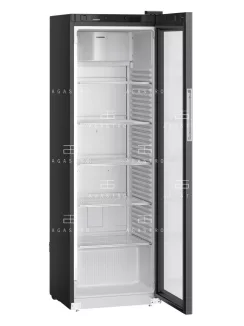   LIEBHERR (MRFvd 4011-744) - Fekete üvegajtós hűtőszekrény - 400 literes, 597 × 654 × 1884 mm