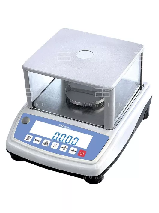 Hitelesített labormérleg búrával - 600 g