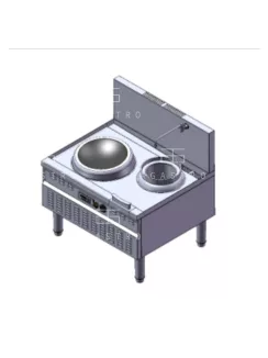 Indukciós wok tűzhely, 15 kW