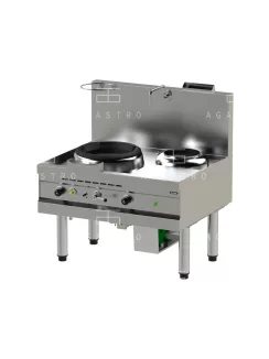 Gázüzemű wok tűzhely, 40 kW, álló
