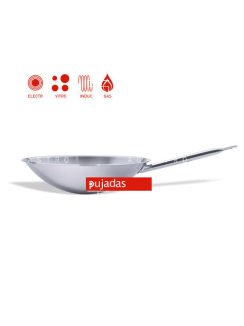 PRÉMIUM! Rozsdamentes wok d.36 x10.h cm