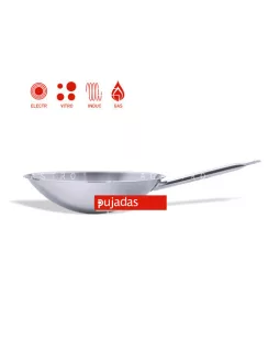 PRÉMIUM! Rozsdamentes wok d.36 x10.h cm