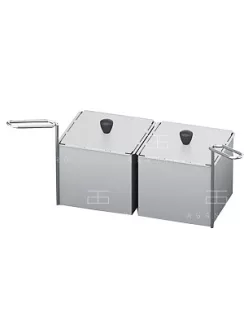   Rational készlet 2 adagkosárral 1/6 GN (176 x 162 mm) nem lyukacsos, fedéllel