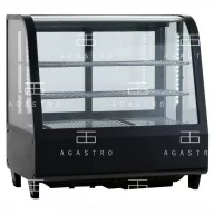   RTW-101 BE Hajlított üvegű bemutatóvitrin (+25°C, 60% Rh) +1 ... +10 °C, 0.16 kW, 682 x 450 x 675 mm