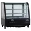 RTW-101 BE Hajlított üvegű bemutatóvitrin (+25°C, 60% Rh) +1 ... +10 °C, 0.16 kW, 682 x 450 x 675 mm