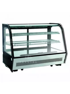 Hajlított üvegű bemutatóvitrin - 160 liter