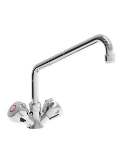 Asztali kétgombos csaptelep kifolyóval TOP-CLASS 300 mm