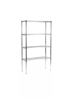 Krómozott állvány négy polccal 1800x900x450 mm