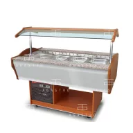   SB-C-TV 120 Salátahűtő kocsi (felső ventilációs) 4°C, / +10 °C, hűtéstartománnyal 1200x900x850/1310 mm